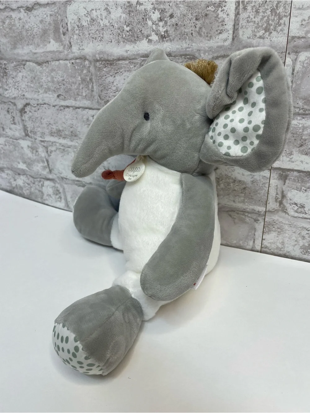 DouDou Et Compagnie Paris Couleurs Savane Plush Elephant Lovey Baby Toy 11